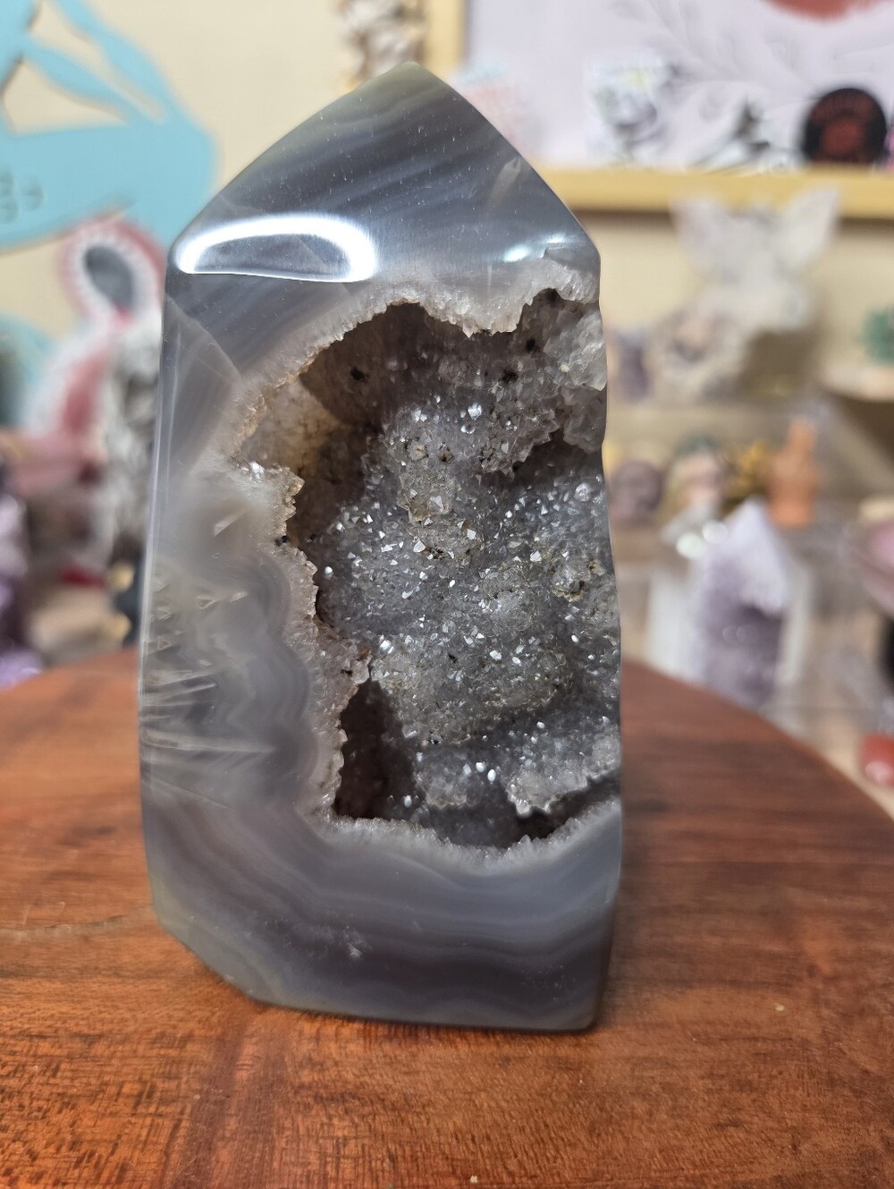 Druzy Agate Tower Brown 4.5 1 Lb (Harmony) - Picture 2 of 3